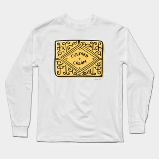 Custard Cream Biscuit Long Sleeve T-Shirt